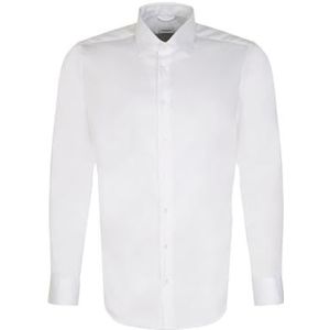 Seidensticker - Herenoverhemd - Wit - 100% Katoen - Slim Fit