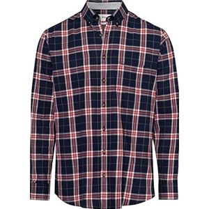 BRAX Heren Style Daniel C Light Flanel Geruit Flanellen Overhemd, Burned RED, XXXL