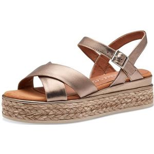 MARCO TOZZI Wedge Sandal by Guido Maria Kretschmer 2-28769-42 dames, Metallic Rose, 40 EU