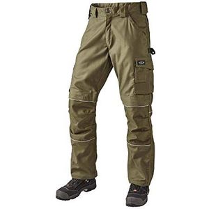 J.A.K. 150010104 Serie 1500 60% katoen / 40% polyester taillebroek, Army, 58 R (41/32) maat