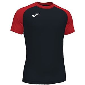 Joma 2XS Teamwork T-shirt met korte mouwen voor volwassenen, uniseks, zwart/rood