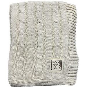 KAISER 65218310 CABLE KNIT - babydeken gebreide kleur crème