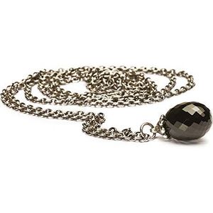 TrollBeads Dames bedelketting 925 sterling zilver fantasy met onyx 90 cm TAGFA-0004, 90, zilver, Onyx