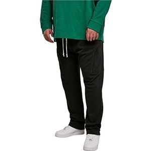 Urban Classics Heren joggingbroek Low Crotch Cargo joggingbroek voor mannen, verkrijgbaar in 2 kleuren, maten XS - 5XL, zwart, L