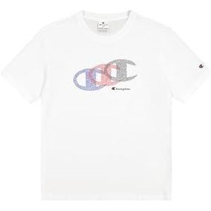 Champion Heren Legacy - grafisch T-shirt, wit (WW001), M, Wit (Ww001), M