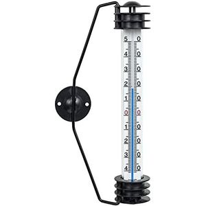 TFA Dostmann Analoge raamthermometer, met metalen houder, hoge nauwkeurigheid, weerbestendig.