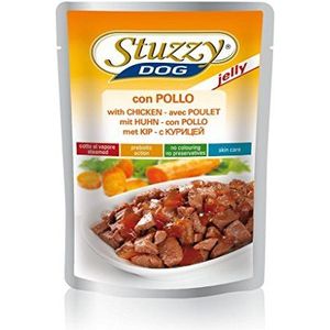Stuzzy Dog Jelly Kip, hondenvoer nat in gelei, 24 zakken x 100 g