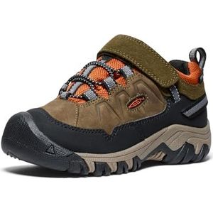 KEEN Targhee 4 Low Waterproof, trekkingschoenen, Dark Olive/Gold Flame, 32 EU, Dark Olive Gold Flame, 32 EU