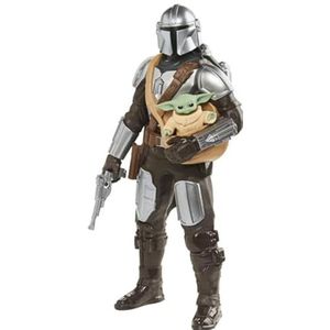 Star Wars Galactic Action The Mandalorian & Grogu Interactive Electronic 30-cm-scale Figures, Toys Children Aged 4 and Up