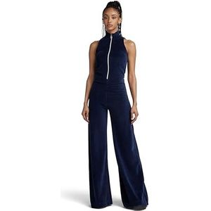 G-STAR RAW Velvet jumpsuit SL, blauw (warm sartho D23519-D428-C423), M