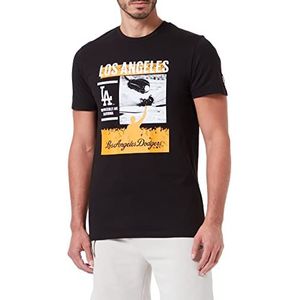 New Era Heren Los Angeles Dodgers T-shirt, Blk, XL