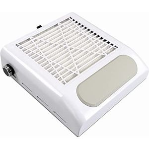 Layhou Stofzuiger voor manicure, professioneel, ventilator, stofverzamelaar, 2 niveaus, verstelbaar, snelheid, krachtige tafelstofzuiger, voor manicure in de salon of thuis