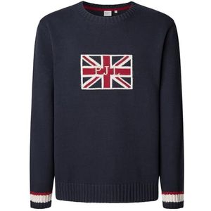 Pepe Jeans - Patrick - Trui - Marineblauw - Katoen