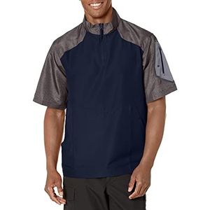 Holloway Heren Raider Pullover S/S Sportswear M Print/Navy Hemd, Carbon PRT/Marineblauw, Medium