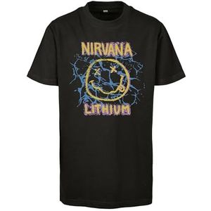 Mister Tee Nirvana Lithium Tee T-shirt voor jongens, Zwart, 134/140 cm