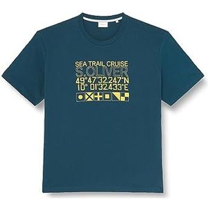 s.Oliver Heren T-shirt met korte mouwen, blauwgroen., XXL