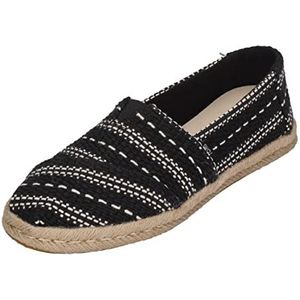 TOMS Alpargata Touw Platte instapschoen dames,Zwart,41 EU