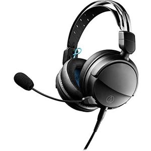Audio-Technica ATH-GL3BK gesloten lichtgewicht gamingheadset met boommicrofoon (zwart)