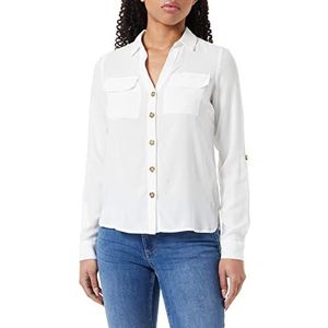 VERO MODA Dameshemd VMBUMPY L/S New NOOS PTT, wit (snow white), M Klein