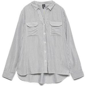 VERO MODA Vmbumpy Ls Glitter Shirt WVN GA Noos Sneeuwwitje, M Dames, Sneeuwwitje, M