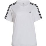 adidas Essentials T-shirt voor dames met 3 strepen (grote maat)