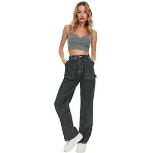Trendyol Jeans voor dames, Antraciet, 64