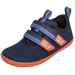 Sole Runner Unisex Puck 2 Sneakers voor kinderen, Navy Oranje, 33 EU Weit