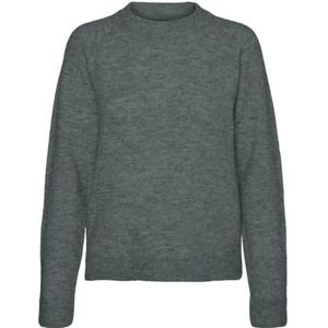 VERO MODA Gebreide trui voor dames, Balsem Green/Detail: melange, XXL