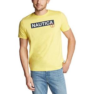 Nautica Men's Short Sleeve 100% Cotton Classic Logo Series Graphic Tee