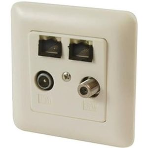 TV FM-SAT+TLF-antennesokkel. Inbouw