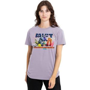 Monsters At Work MIFT Monsters Inc. Facilities Team dames T-shirt, lavendar, groot, Lavendel, L