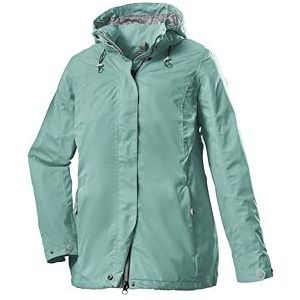 STOY Dames functionele jas/outdoorjas met afritsbare capuchon STS 11 WMN JCKT, lichtblauwgroen, 50, 39624-000