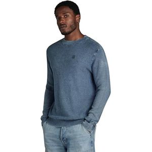 G-STAR RAW Indigo Moss R Knit, blauw (Sun Faded Blue D24461-d559-a587), XS