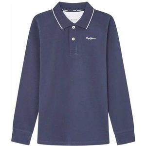 Pepe Jeans Jongensnieuwe Thor Ls, Polo, Blauw, 16 jaar, Blauw (zwart), 16 jaar