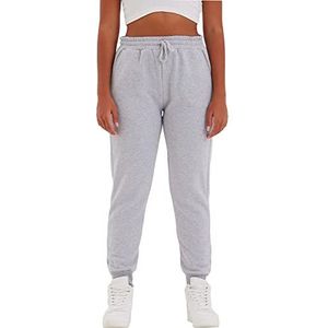 COMEOR Joggingbroek voor dames, sportbroek, sweatbroek, katoen, grijs, M