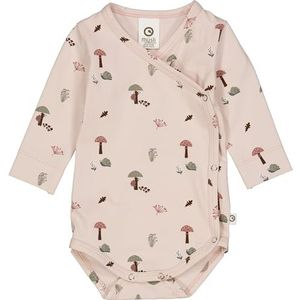 Müsli by Green Cotton Baby Meisjes Mini Me Botany L/S Body Base Layer, Nightingale/Bark/Poetry Green, 74