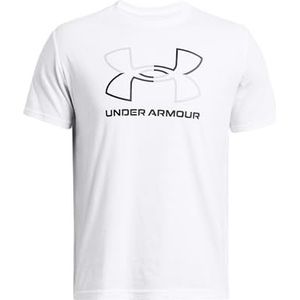 Under Armour UA GL Foundation Update SS, wit/zwart, LG, Wit/Zwart, L-XL