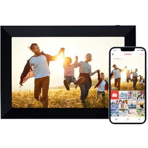 Rollei Smart Frame WiFi 103 Black, 10,1 inch Touch, wifi, fotolijst met Frameo-app voor snel en eenvoudig delen van foto's of video's, IPS-paneel, vele functies, microSD-sleuf, zwart
