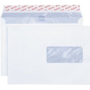 Elco 62896 enveloppen met venster, formaat C5, wit, 500 stuks