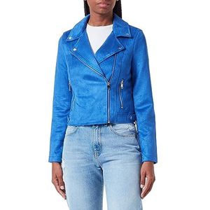 Bestseller A/S Dames VMJOSE AW23 Short Faux Suede Jacket NOOS jas, Beaucoup Blue, XS, Beaucoup Blue, XS