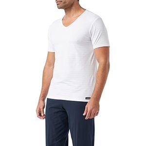 Bruno Banani - CHECK LINE 2.0 - Shirt - Wit - Heupbedekkend - Elastisch