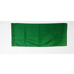 Racing vlag groen 90x60cm - Steward's vlag 60 x 90 cm Koker voor vlaggenmast - AZ FLAG