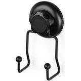 Compactor - RAN9773 - Zuignap Dubbele Wandhaak - Zwart - Ondersteunt tot 6 kg