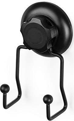 Compactor - RAN9773 - Zuignap Dubbele Wandhaak - Zwart - Ondersteunt tot 6 kg