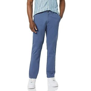 Amazon Essentials Men's Sportieve casual chinobroek met stretch (verkrijgbaar in grote en lange maten), Metallic blauw, 38W / 34L