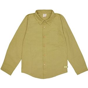 loud + proud Fijn ruitpatroon, certificaat Gots overhemd voor kinderen, Advocaat, 146-152