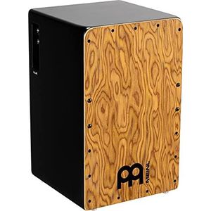 Meinl Percussie Pickup Woodcraft Cajon – Box Drum met Pickup, Snare en Bass – Makah-Burl Voorplaat (PWCP100MB)