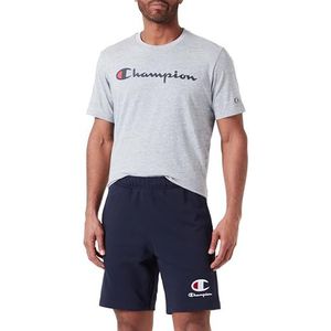 Champion Legacy Icons Plus Pants - Spring Terry Bermuda Shorts, Marineblauw, L Heren SS24, Navy Blauw, L