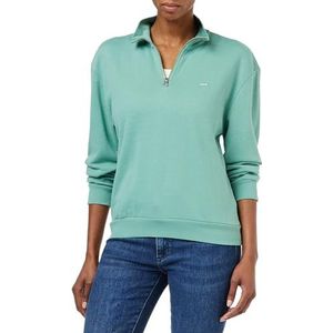 Levi's Everyday 1/4 Zip Non Graphic Sweatshirt voor dames, beryl green, M