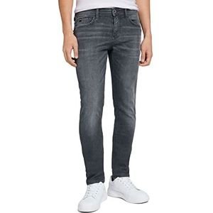 TOM TAILOR Denim Slim Piers jeans voor heren van biologisch katoen, 10220 - Used Dark Stone Grey Denim, 33W / 32L